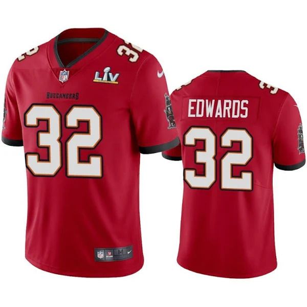 Men Tampa Bay Buccaneers #32 Mike Edwards Nike Red Super Bowl LV Limited NFL Jersey